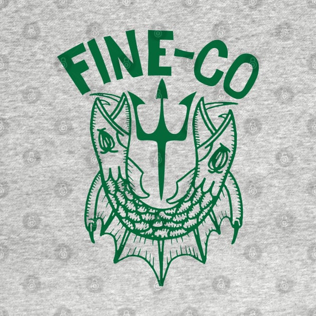 2 Headed Fine-Co logo green by Fine-co